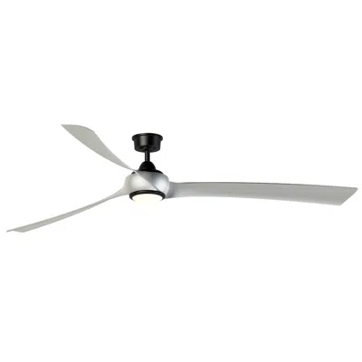 Fanimation Wrap Custom - 84 Inch - Bl With Bn Blades And Led Lk