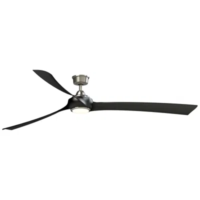 Fanimation Wrap Custom - 84 Inch - Bn With Bl Blades And Led Lk