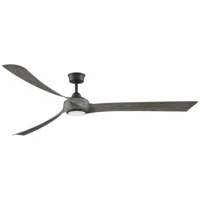 Fanimation Wrap Custom - 84 Inch - Gr With We Blades And Led Lk