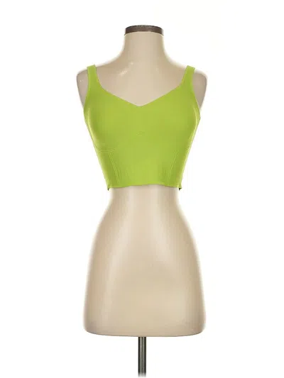 Pre-owned Fanka Tank Top Green Strapless Neckline Tops