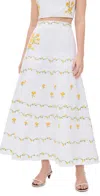 Fanm Mon Derya Skirt White In White