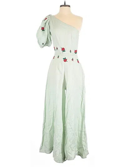 Pre-owned Fanm Mon Jumpsuit In Green