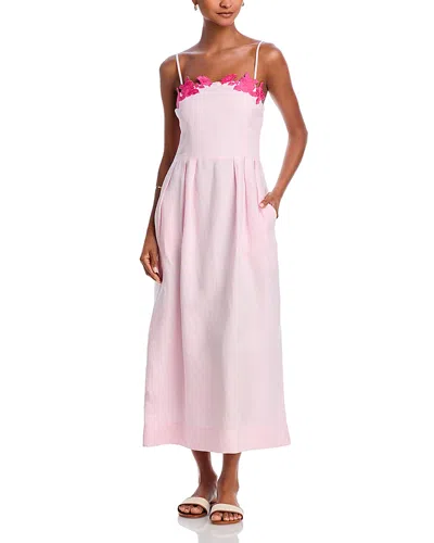 Fanm Mon Lorr Midi Dress In Pink