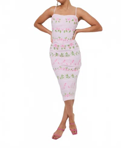 Fanm Mon Nuray Midi Dress In Pink