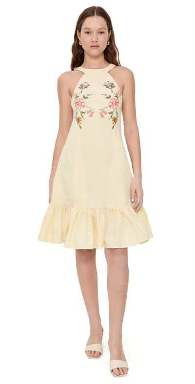 Fanm Mon Peri Dress Lemon Joy In Gray