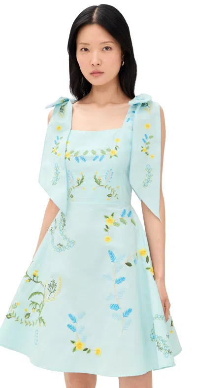 Fanm Mon Safir Dress Blue Dalias