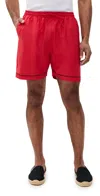 Fanm Mon Salim Drawstring Shorts Red