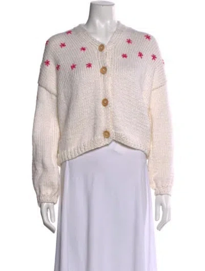 Pre-owned Fanm Mon V-neck Sweater In Multi