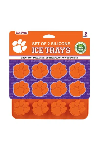 Fanpan Clemson Tigers Ice Cube Tray In Orange