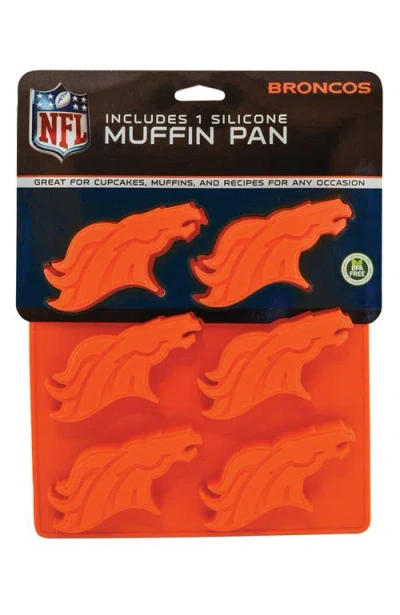Fanpan Denver Broncos Muffin Pan In Orange
