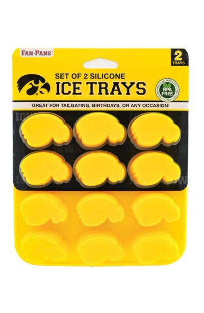 Fanpan Iowa Hawkeyes Ice Cube Tray In Yellow