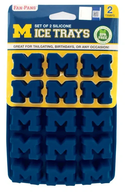 Fanpan Michigan Wolverines Ice Cube Tray In Blue