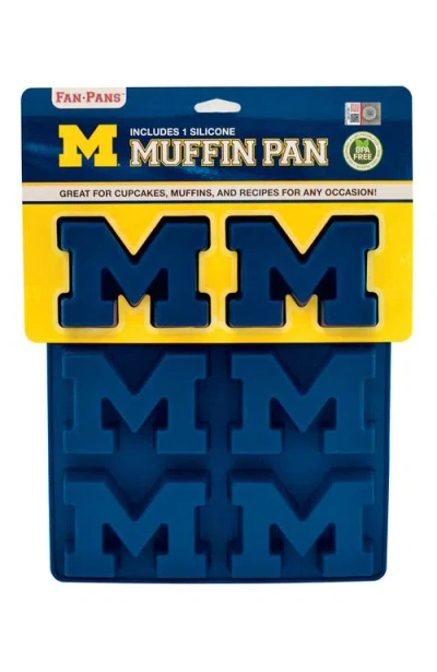 Fanpan Michigan Wolverines Muffin Pan In Blue
