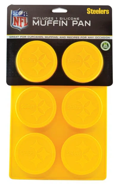 Fanpan Pittsburgh Steelers Muffin Pan In Yellow