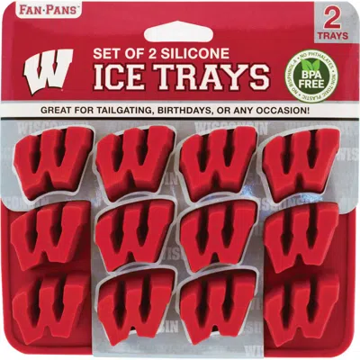 Fanpan Wisconsin Badgers Ice Cube Tray In Red