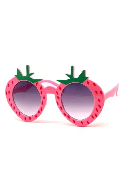 Fantaseyes Kids' Gradient Strawberry Sunglasses In Pink