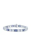 Fantasia By Deserio Alternating Sapphire And Diamond Bracelet In Brown