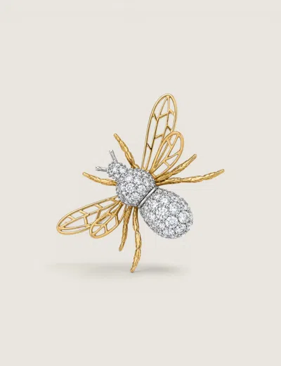 Fantasia By Deserio Brooch Large Bee In Gold