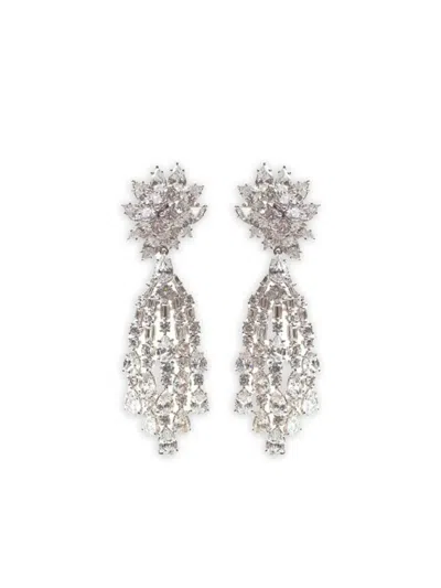 Fantasia By Deserio Cluster Waterfall Earrings In Metallic
