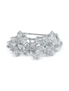 Fantasia By Deserio Crescent Diamond Brooch In Metallic