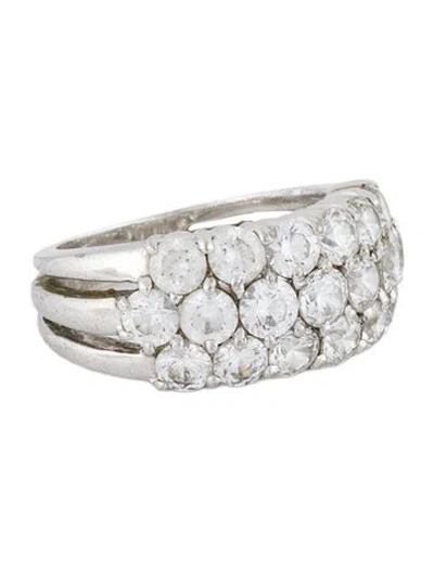 Pre-owned Fantasia By Deserio Cubic Zirconia Cocktail Ring In Multi