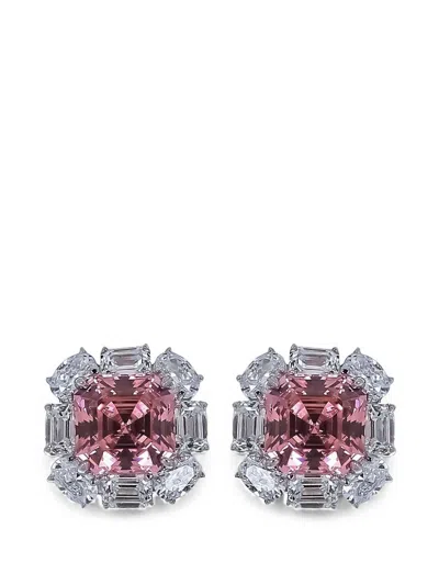 Fantasia By Deserio Cushion-cut Chandelier Earrings In Multi