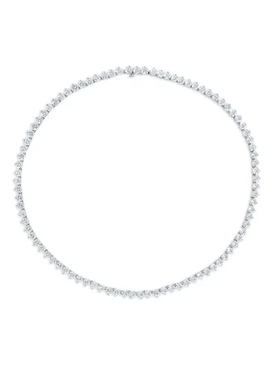 Fantasia By Deserio Cz Tennis Necklace In Metallic