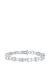 FANTASIA BY DESERIO EMERALD-CUT EAST-WEST BRACELET