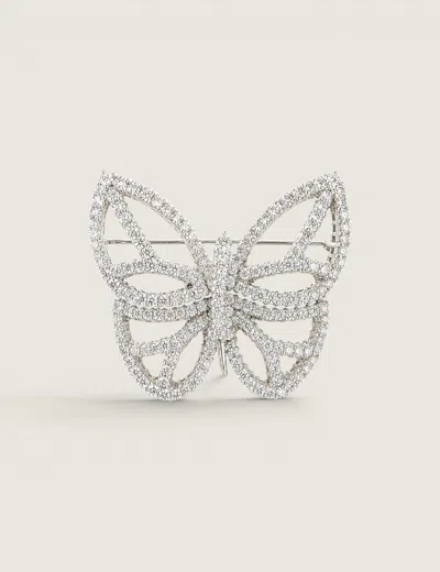 Fantasia By Deserio Enchanted Butterfly Brooch In Metallic