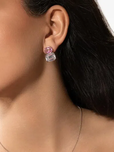 Fantasia By Deserio Oval-cut Cubic Zirconia Earrings In Gold