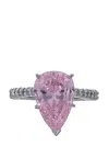 Fantasia By Deserio Pear Shaped Band Ring In Silver