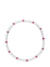 Fantasia By Deserio Pear Stone Necklace In Red