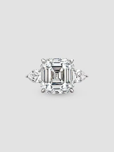 Fantasia By Deserio Women's 14k White Gold & 9.50 Tcw Cubic Zirconia 3-stone Ring