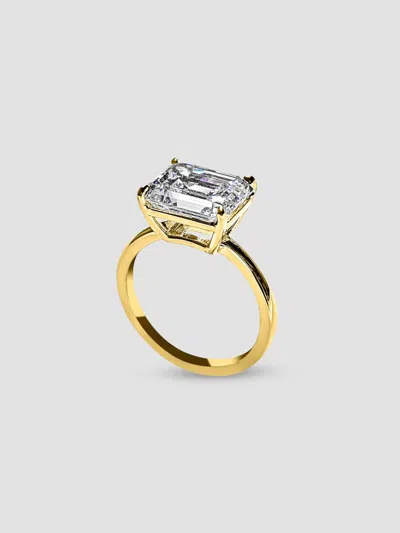 Fantasia By Deserio Women's 14k Yellow Gold & 5.00 Tcw Cubic Zirconia Solitaire Ring