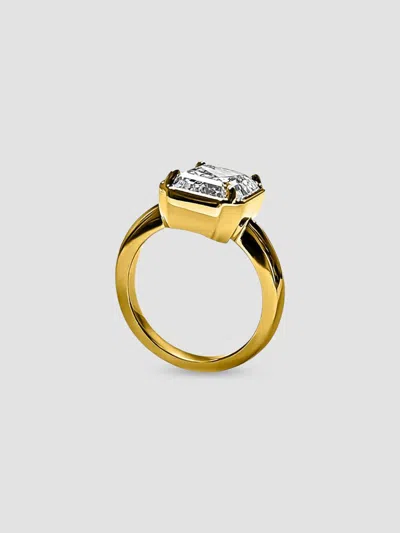 Fantasia By Deserio Women's 14k Yellow Gold & 5.00 Tcw Cubic Zirconia Solitaire Ring