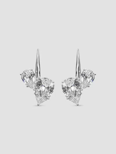 Fantasia By Deserio Women's Cherry Sterling Silver & 13.60 Tcw Cubic Zirconia Drop Earrings In White