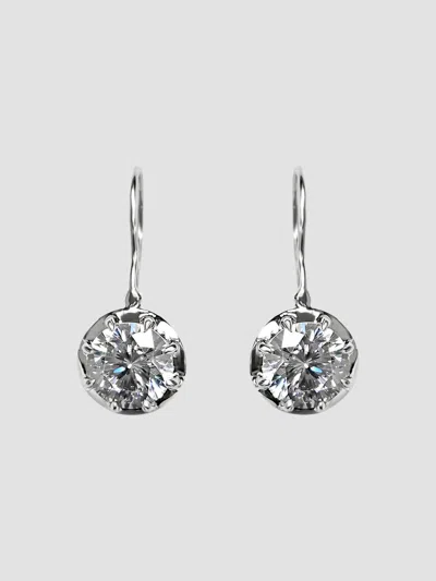 Fantasia By Deserio Women's Sterling Silver & 1.00 Tcw Cubic Zirconia Drop Earrings In White