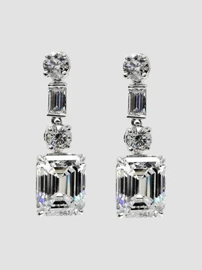 Fantasia By Deserio Women's Sterling Silver & 13.60 Tcw Cubic Zirconia Drop Earrings In White