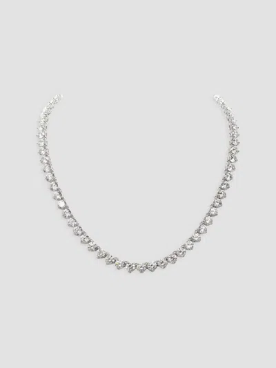 Fantasia By Deserio Women's Sterling Silver & 24.00 Tcw Cubic Zirconia Tennis Necklace In White