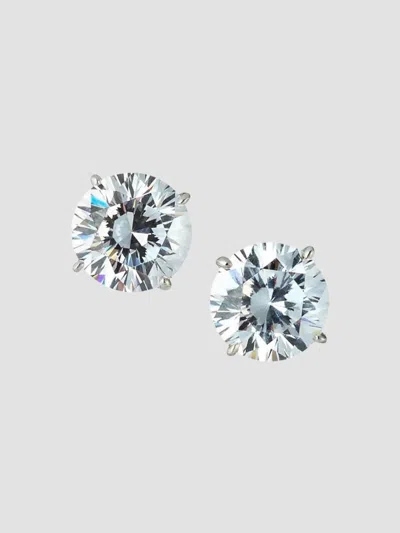 Fantasia By Deserio Women's Sterling Silver & 3.50 Tcw Round Cubic Zirconia Stud Earrings In White