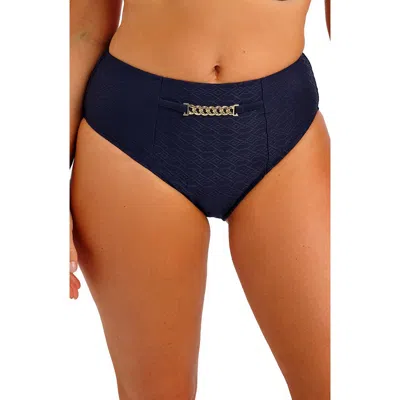 Fantasie Azores High Waist Bikini Bottoms In Blue