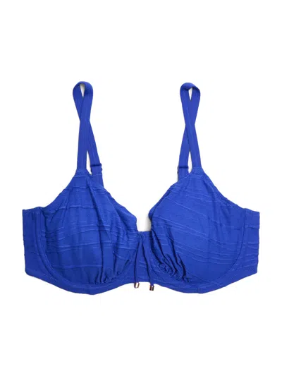 Fantasie Beach Waves Under Wired Gathered Full Cup Bikini Top In Blue