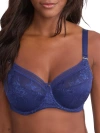 Fantasie Fusion Lace Side Support Bra In French Navy