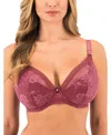 Fantasie Fusion Lace Underwire Plunge Bra In Rosewood