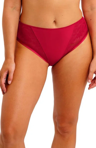 Fantasie Illusion Full Figure Mesh Briefs In Red