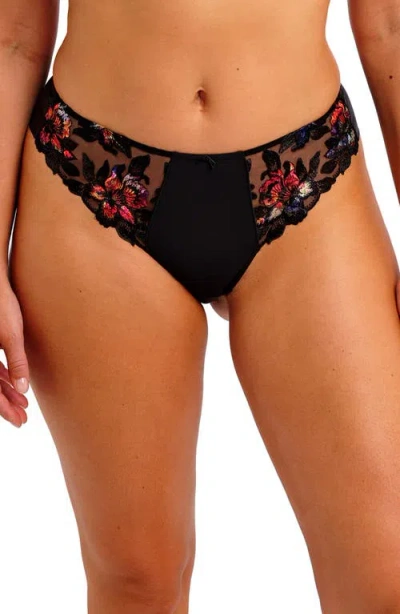 Fantasie Magdalena Lace Trim Thong In Black