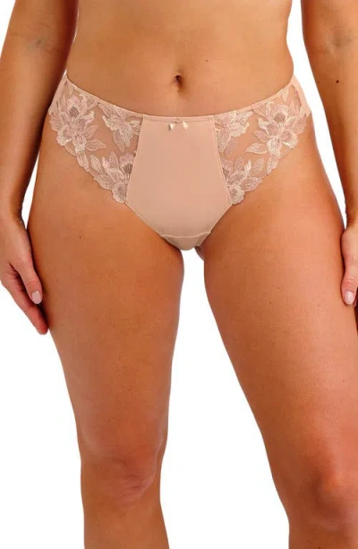 Fantasie Magdalena Lace Trim Thong In Neutral