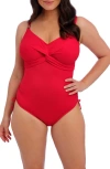 Fantasie Ottawa Underwire Twist Front One-piece Swimsuit In Radiant Red