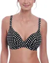 Fantasie Santa Monica Gather Full Cup Bikini Top In Black