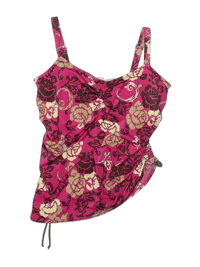 Pre-owned Fantasie Swimsuit Top Pink Paisley Pattern Swimwear